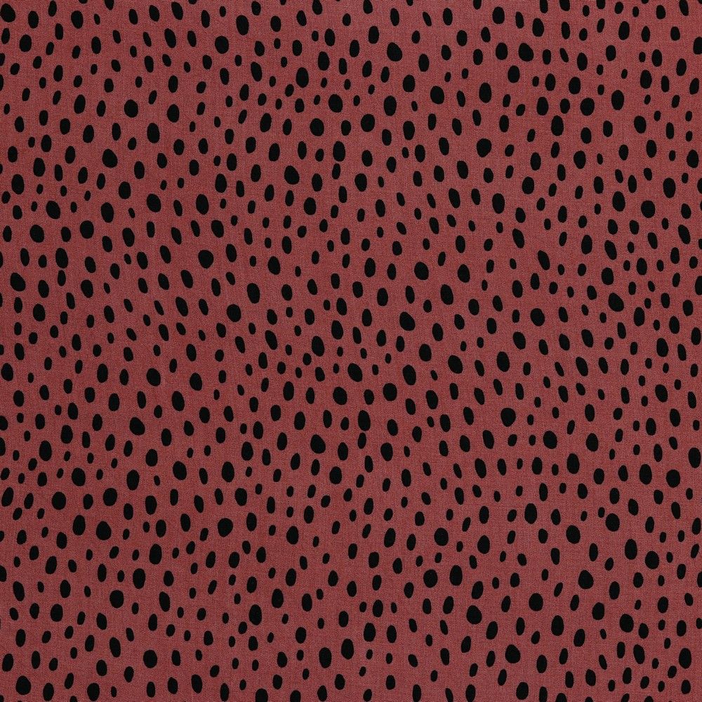 Viscose Fabric Dots Wine 