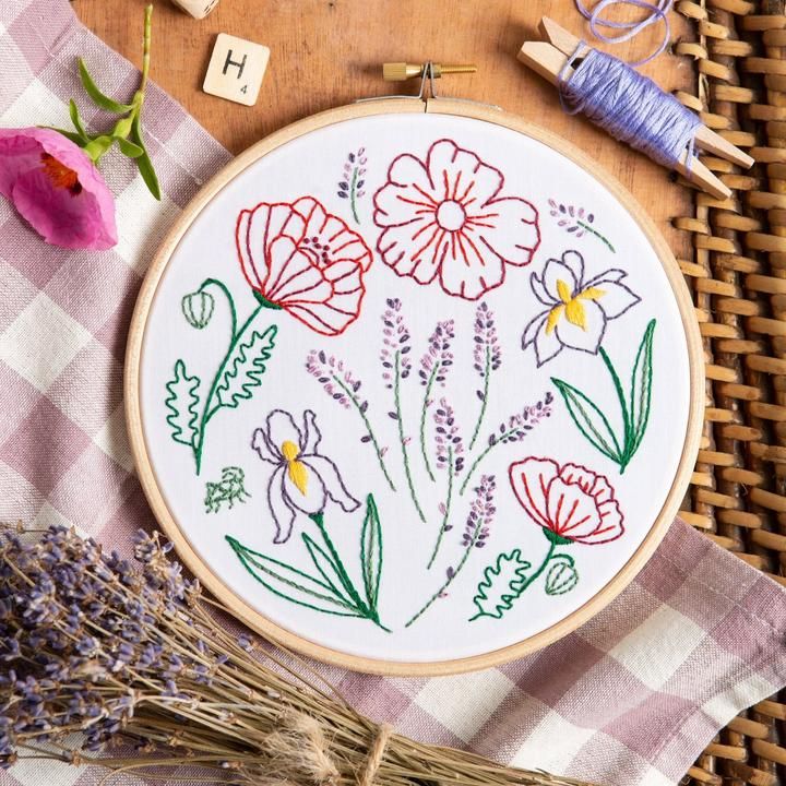 Fields Of Provence Embroidery Kit Hawthorn Handmade 