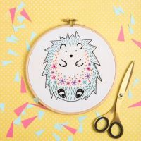 Hedgehog Embroidery Kit Hawthorn Handmade 