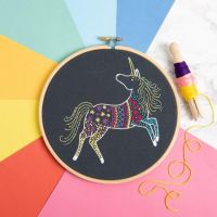 Unicorn Embroidery Kit Hawthorn Handmade 