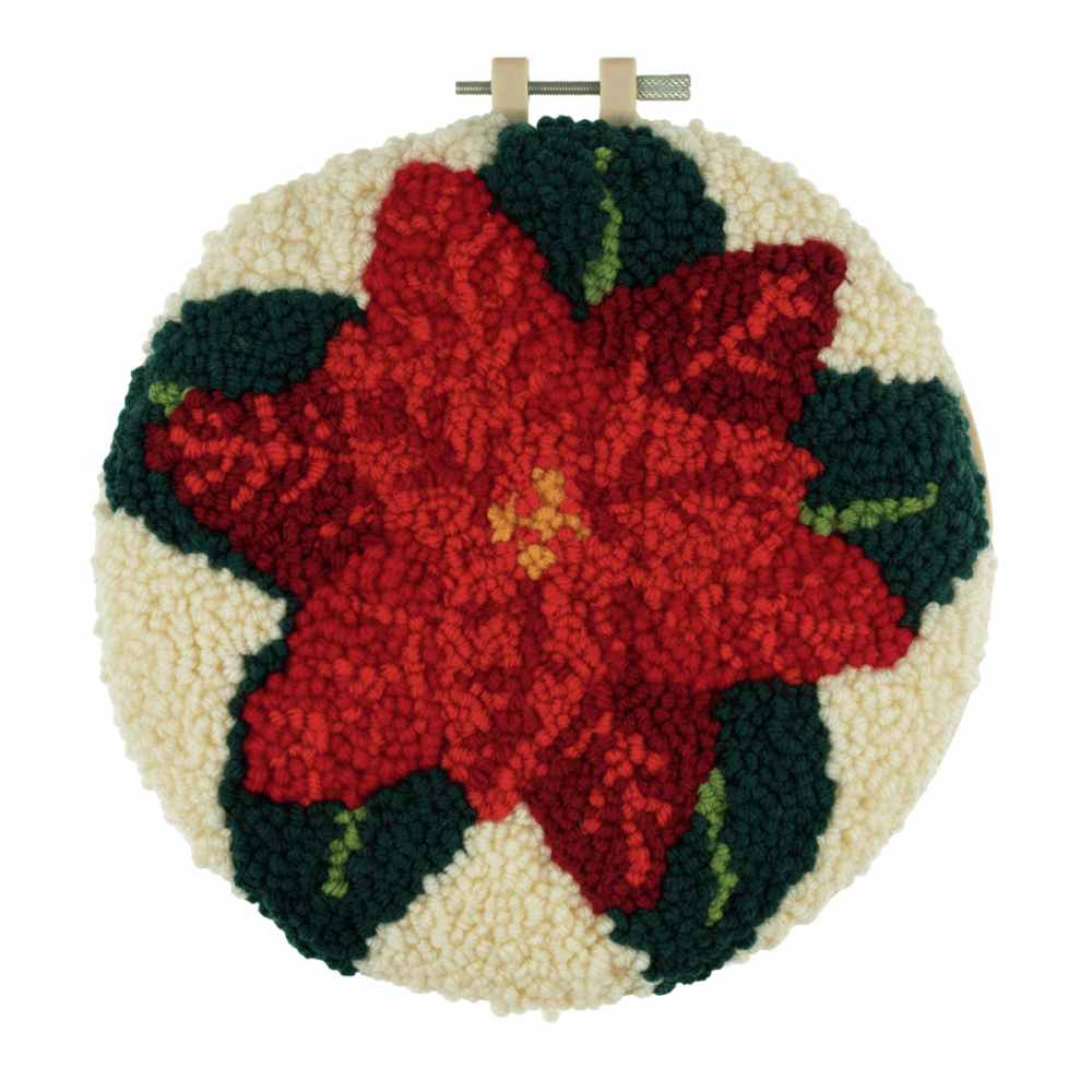 Punch Needle Kit Poinsettia