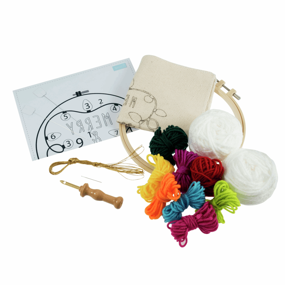Punch Needle Kit Merry & Bright