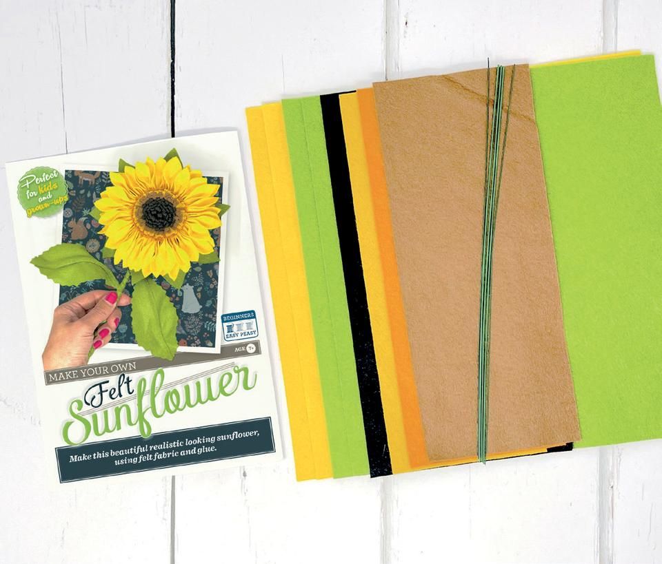 Crafty Kit Felt Sunflower 