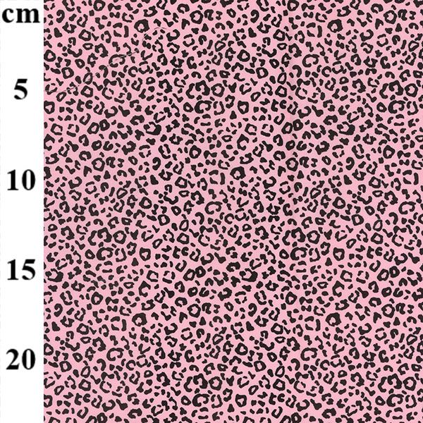 Cotton Poplin Fabric Leopard Print Pink 