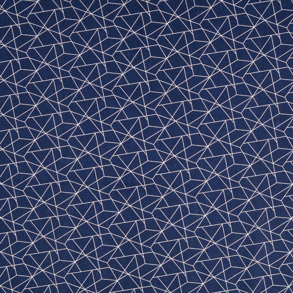 Cotton Fabric Lineworks Navy 