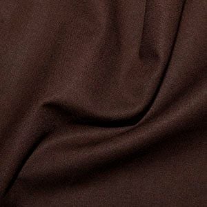Rose & Hubble Cotton Fabric Chocolate 