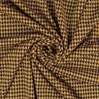 Jacquard Jersey Knit Houndstooth Ochre 