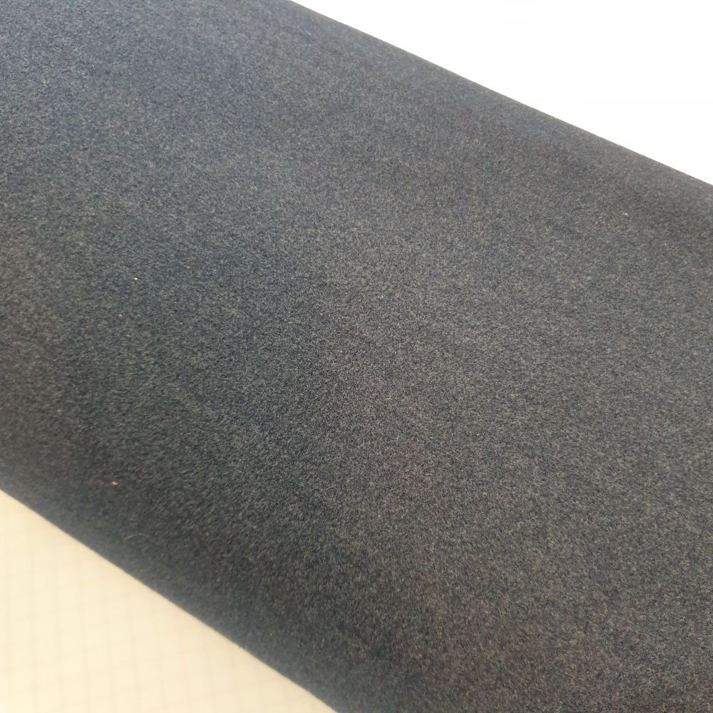 Plain Blended Coat Felt Fabric Slate Grey 