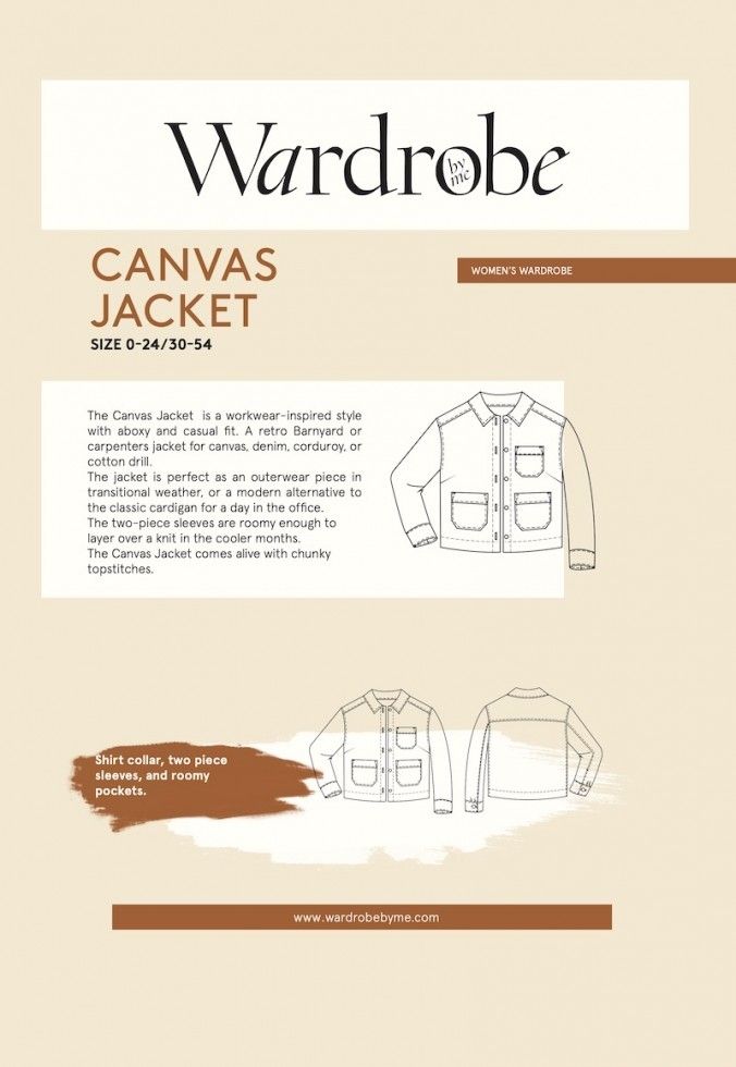 Wardrobe By Me The Canvas Jacket Pattern 