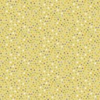 Makower Cotton Fabric Baby Safari Triangles Yellow 