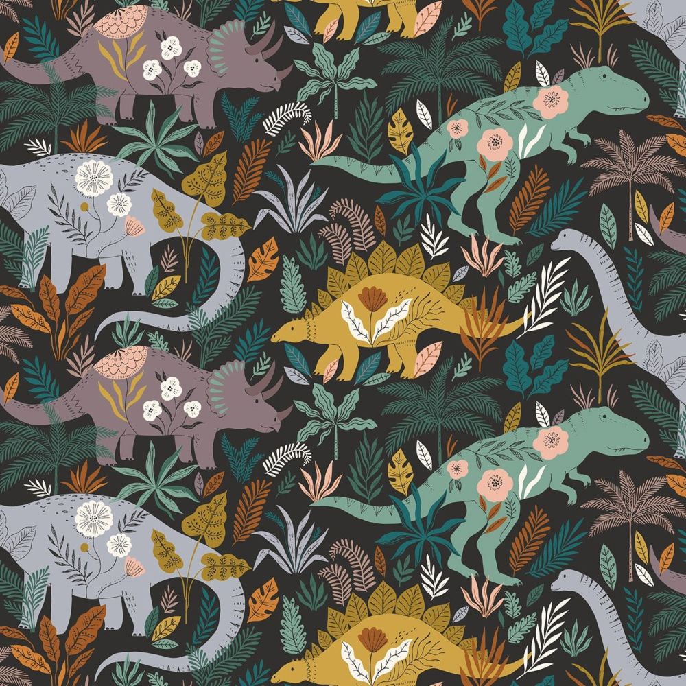 Dashwood Studio Cotton Fabric Roar Jungle Dinosaurs 