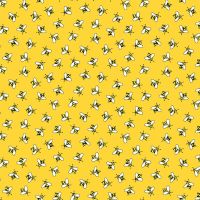 Makower Cotton Fabric Kim Schaefer Bees Yellow