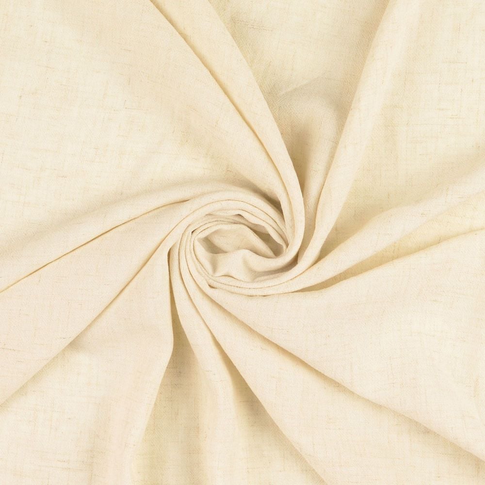 Linen Viscose Mix Fabric Natural Plain 