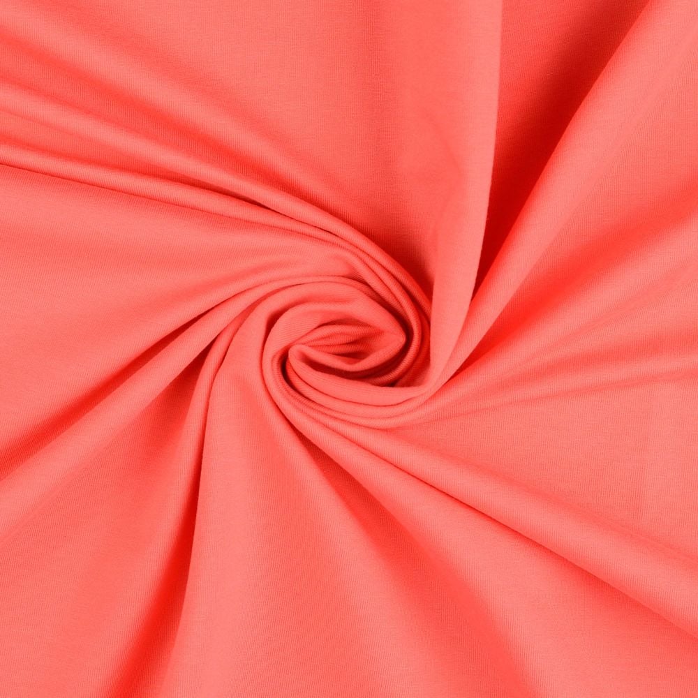 French Terry Fabric Coral 