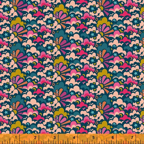 Eden By Sally Kelly Windham Fabrics Cloud Puff Pink Cotton 