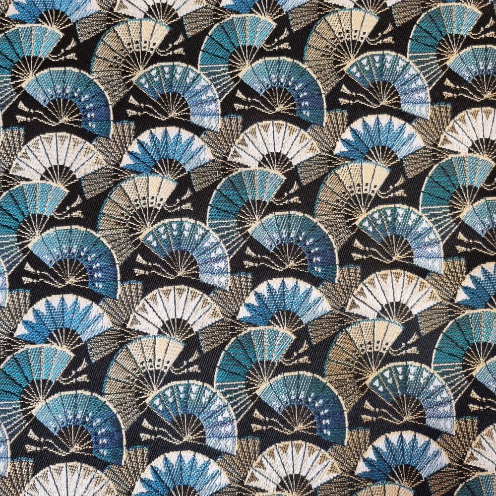 Jacquard Upholstery Fabric Oriental Fans 