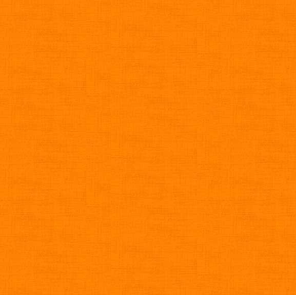 Makower Linen Texture Cotton Fabric Orange