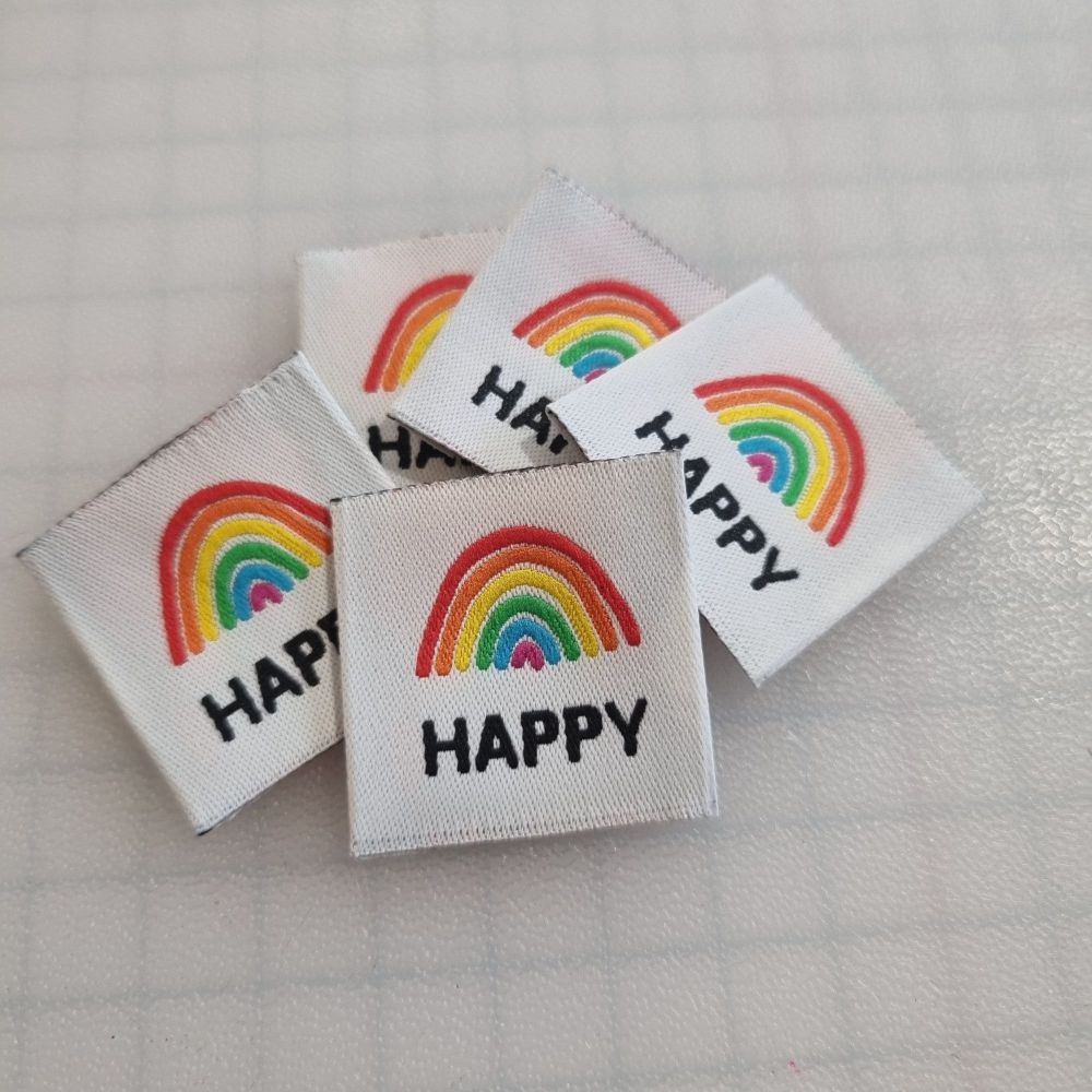 Ikatee Sewing Labels Happy 