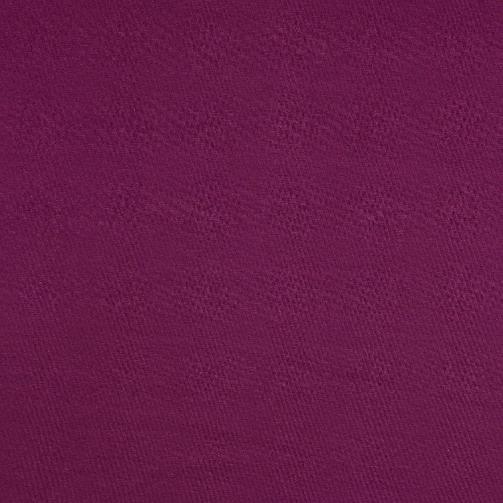 Plain French Terry Fabric Plum 0834