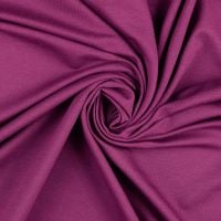 Plain French Terry Fabric Plum 0834