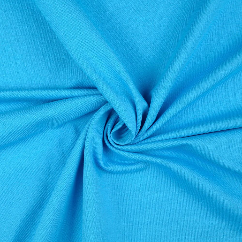 French Terry Fabric Sea Blue 