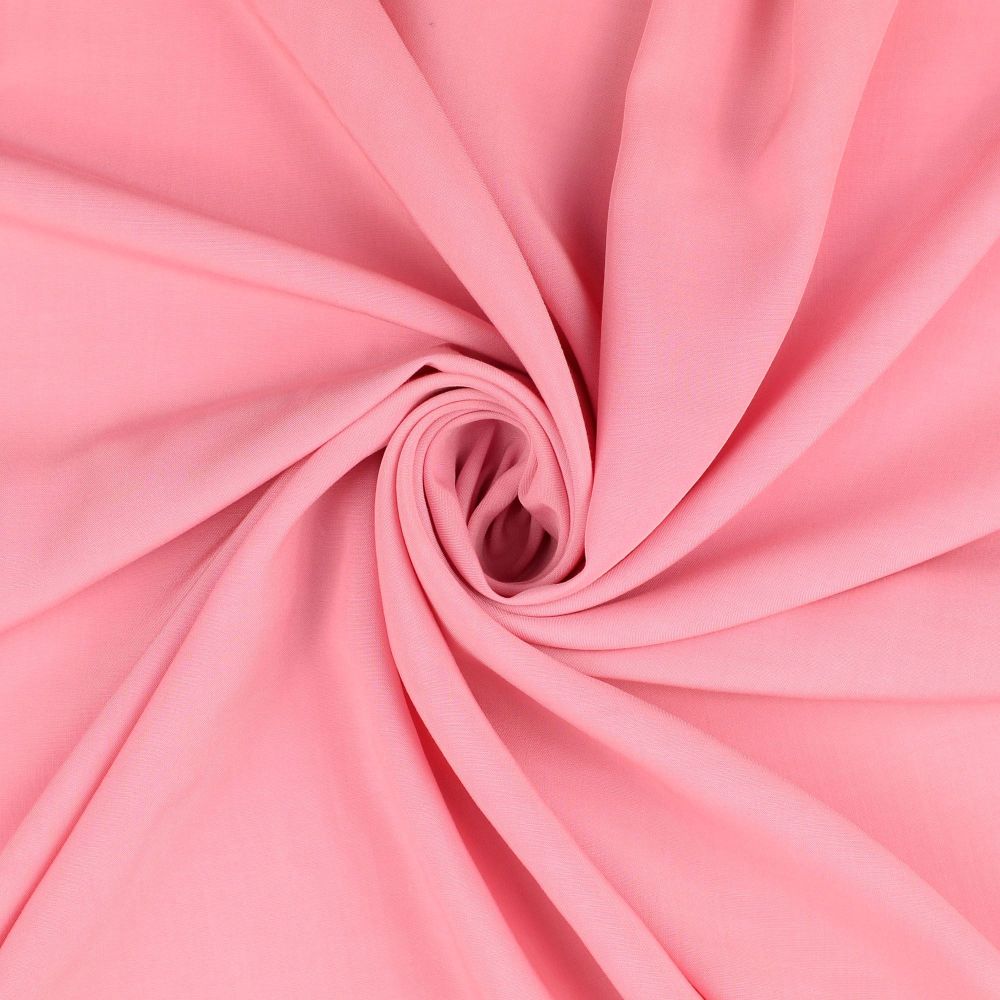 Plain Viscose Fabric Salmon Pink 