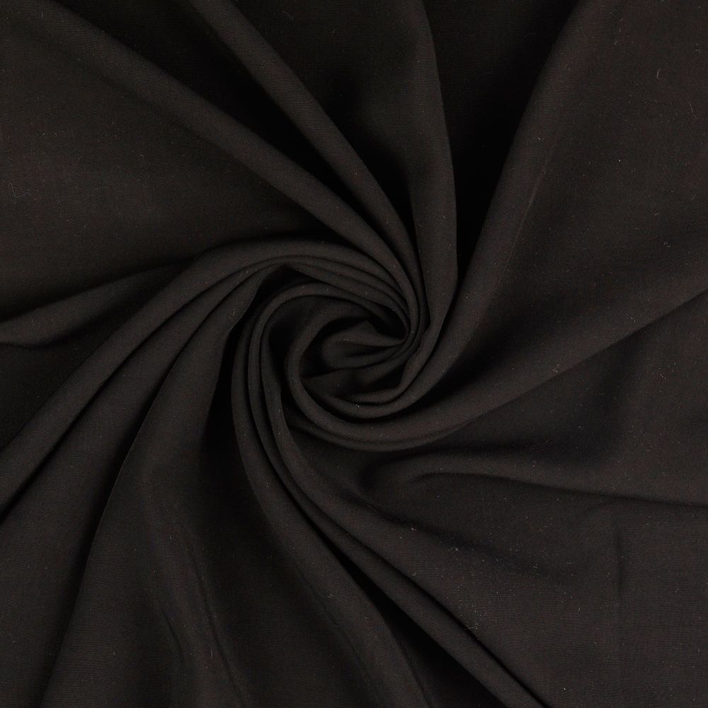 Plain Viscose Fabric Black 