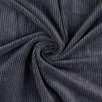Stretch Corduroy Fabric Slate Grey 