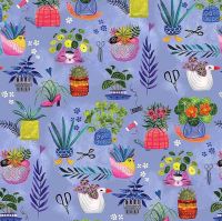 Dear Stella Cotton Fabric Sew Mischievous Animal Planters