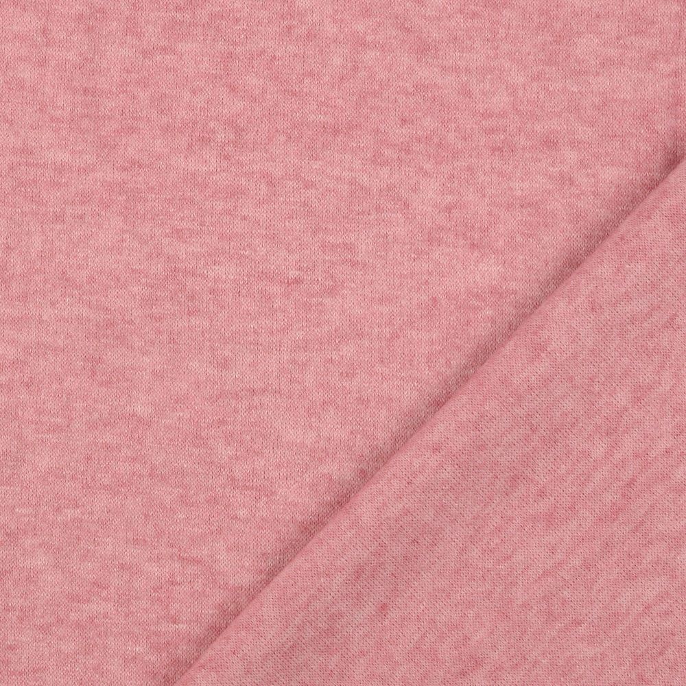 Jersey Knit Melange Fabric Pink Lemonade 