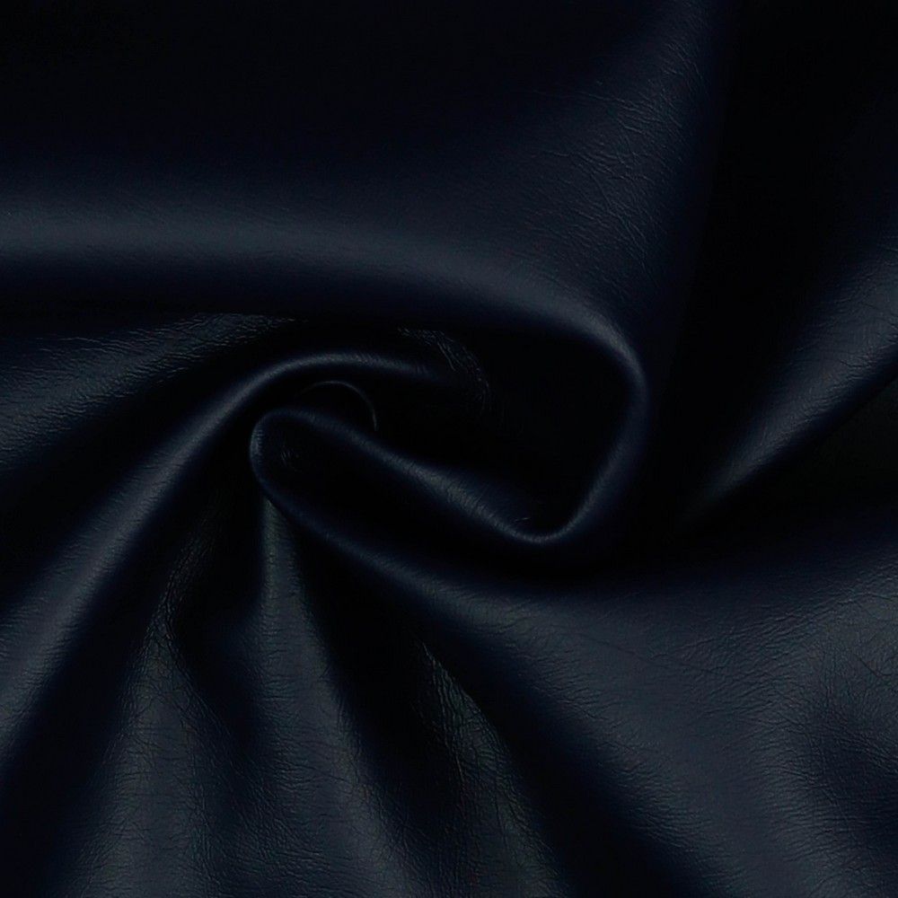 Faux Leather Fabric Navy 