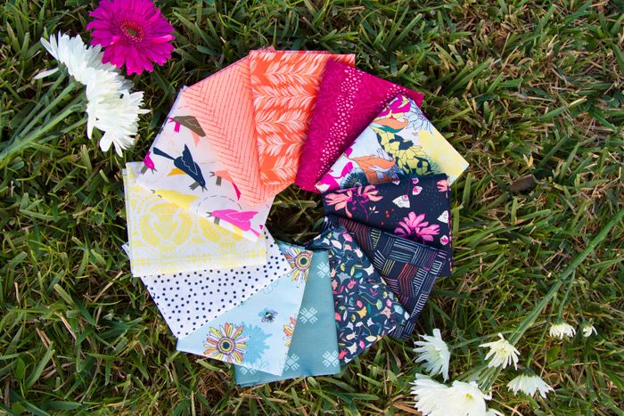 Fat Quarter Fabric Wonders in Cotton - Pollinate - Jessica Swift for AGF 12 piece
