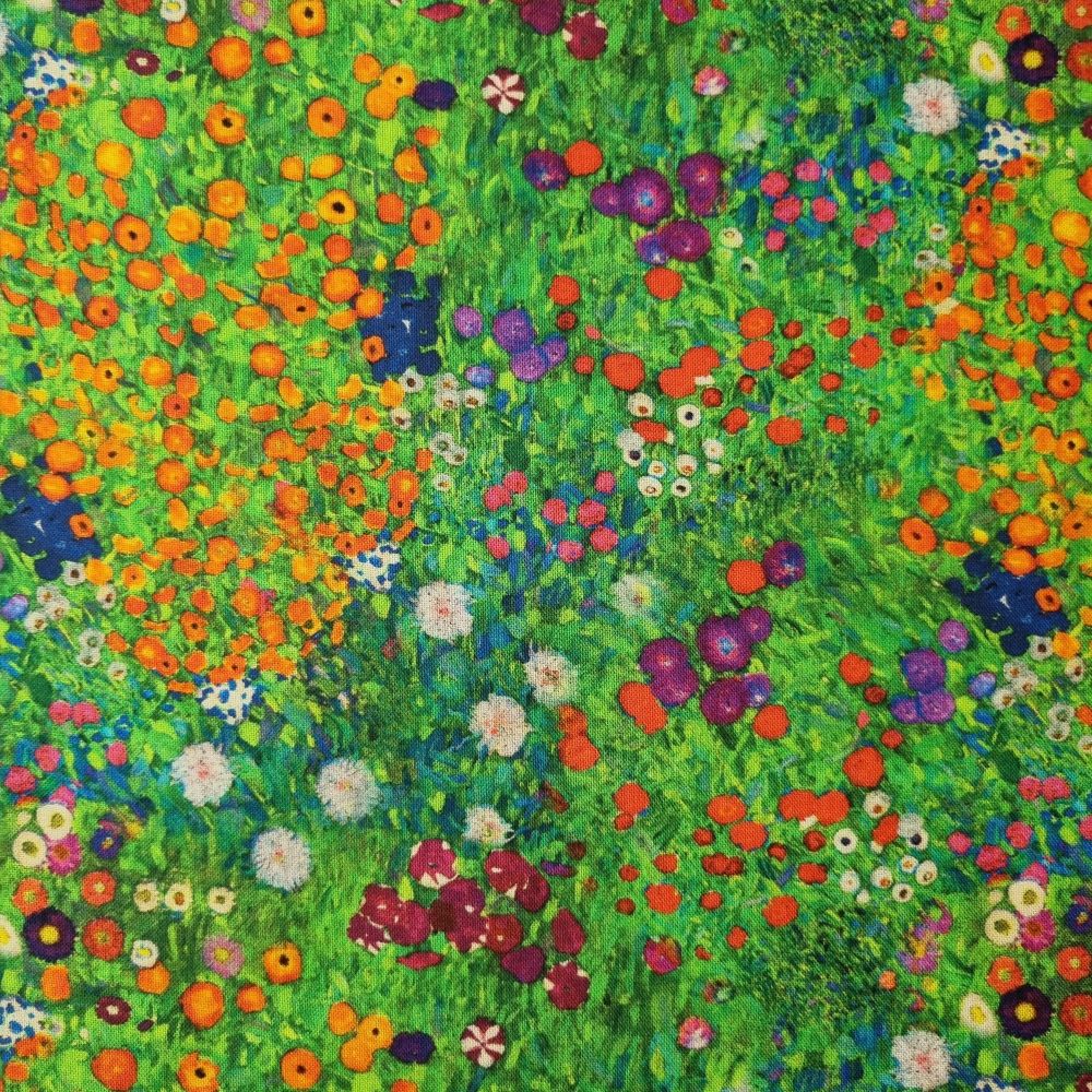 Cotton Fabric Flower Garden 