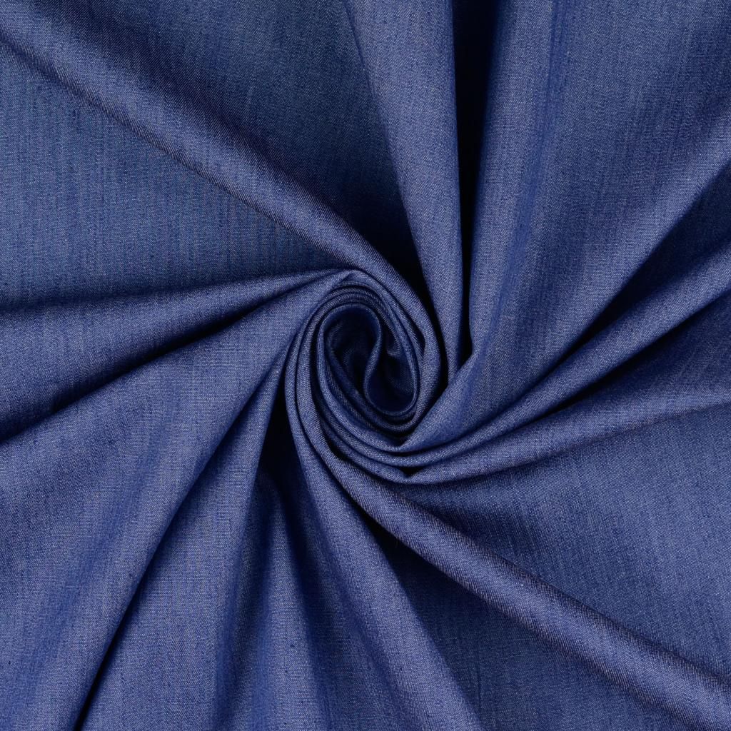 Lightweight Denim Fabric Mid Blue 