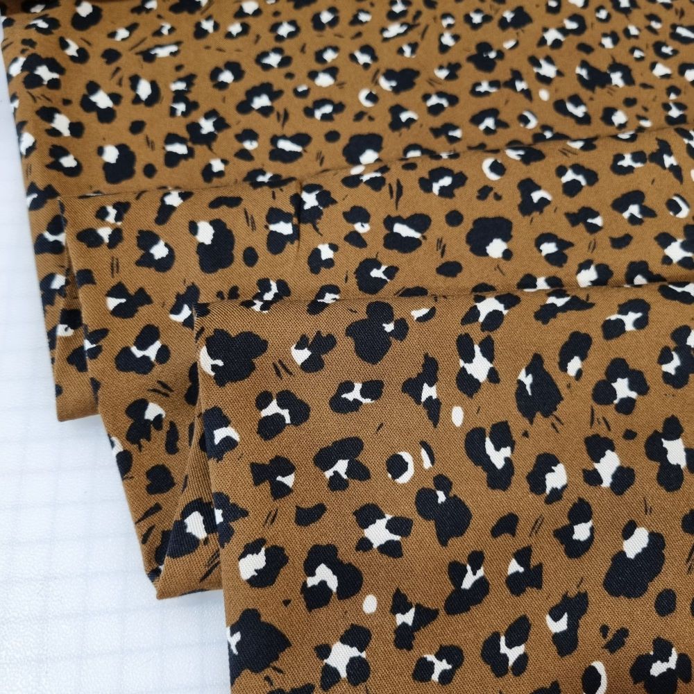 Viscose Twill Fabric Panther Brown