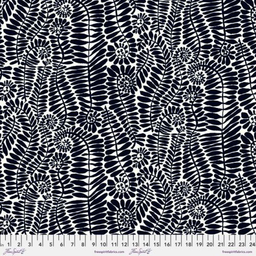 Free Spirit Kaffe Fassett Collective Cotton Fabric Fronds Black