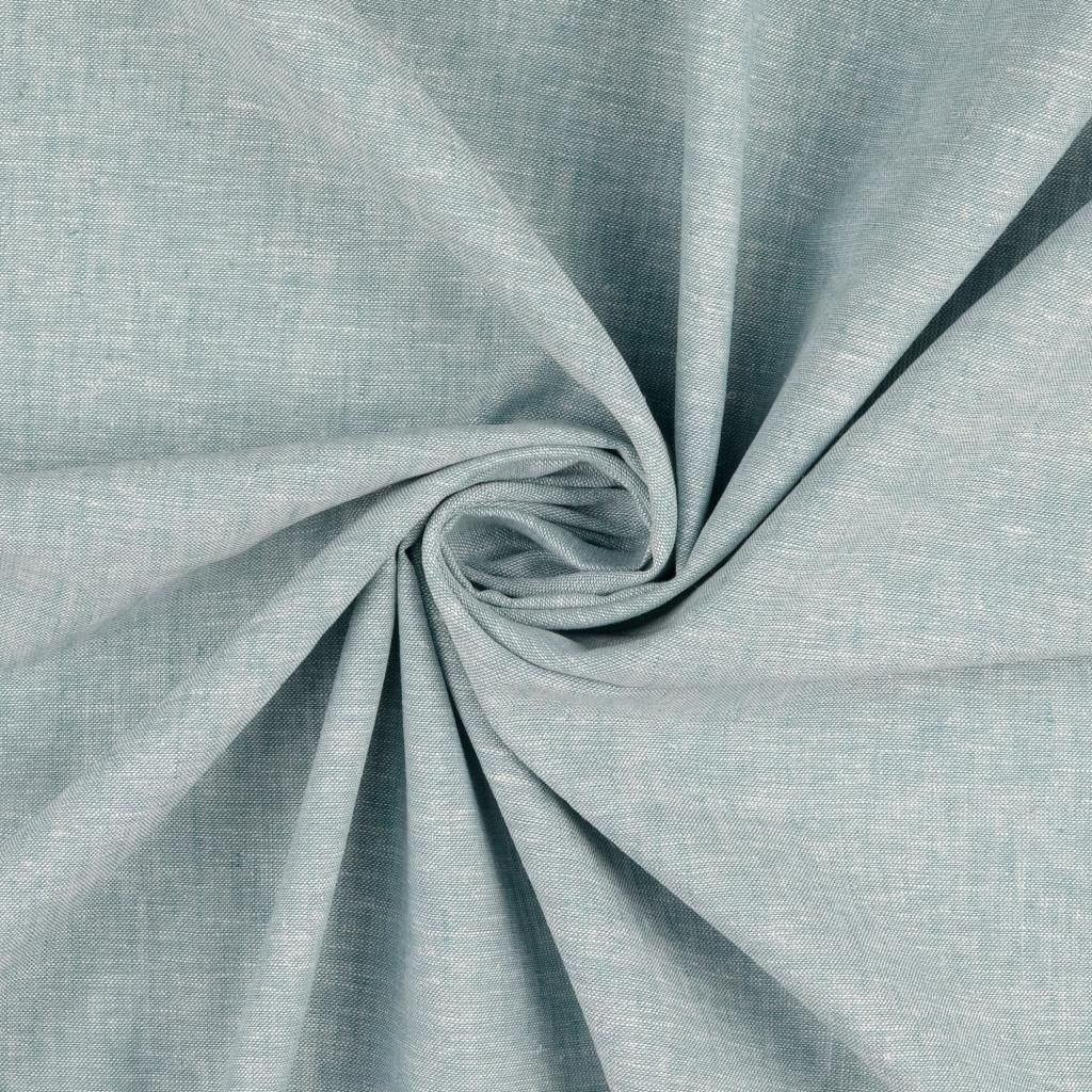 Plain Cotton Linen Mix Fabric Soft Mint