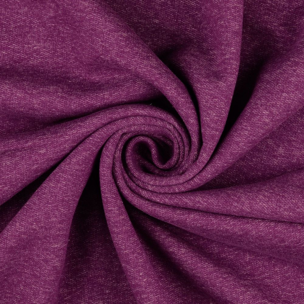 Sweatshirt Fabric Fleece Backed Violet
