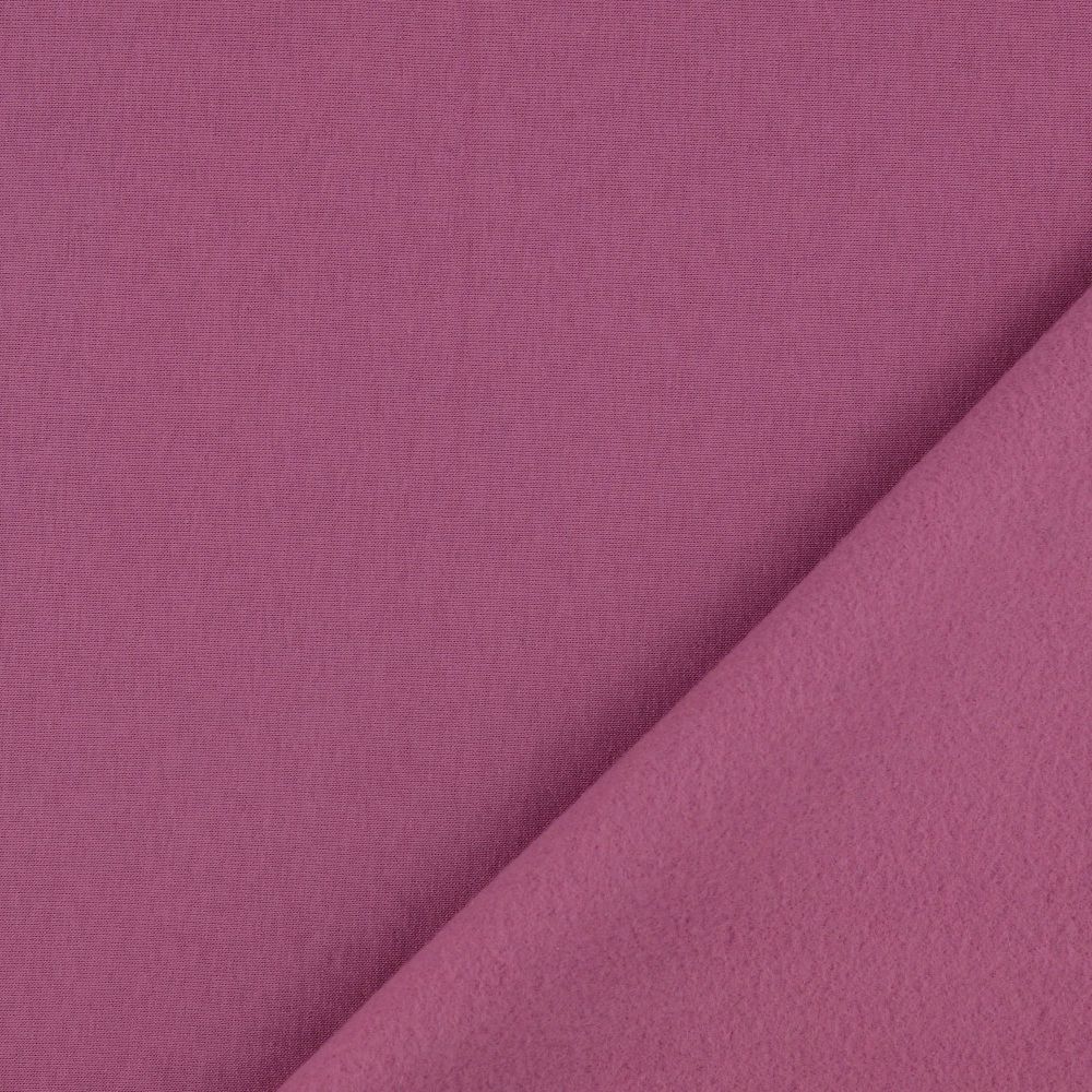 Sweatshirt Fabric Fleece Backed Soft Berry 5021