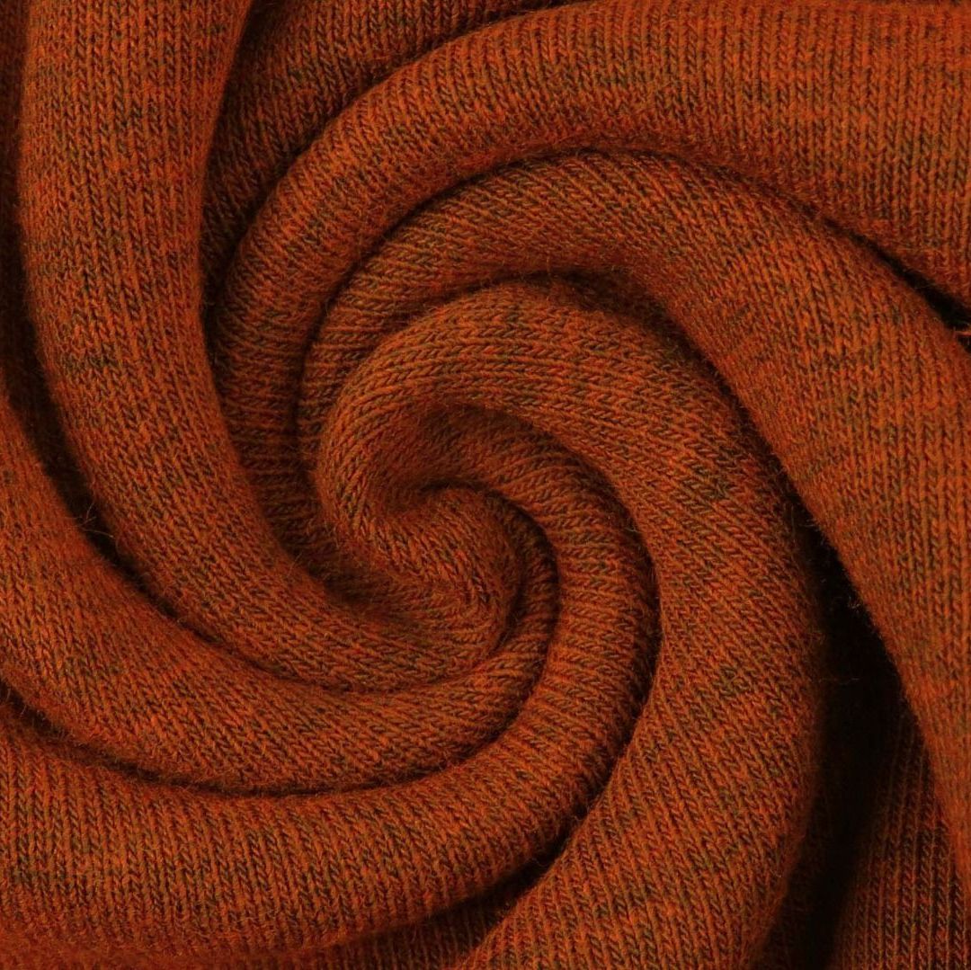 Sweatshirt Fabric Fleece Backed Terracotta