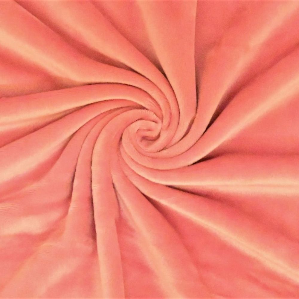 Minky Plush Fabric Coral