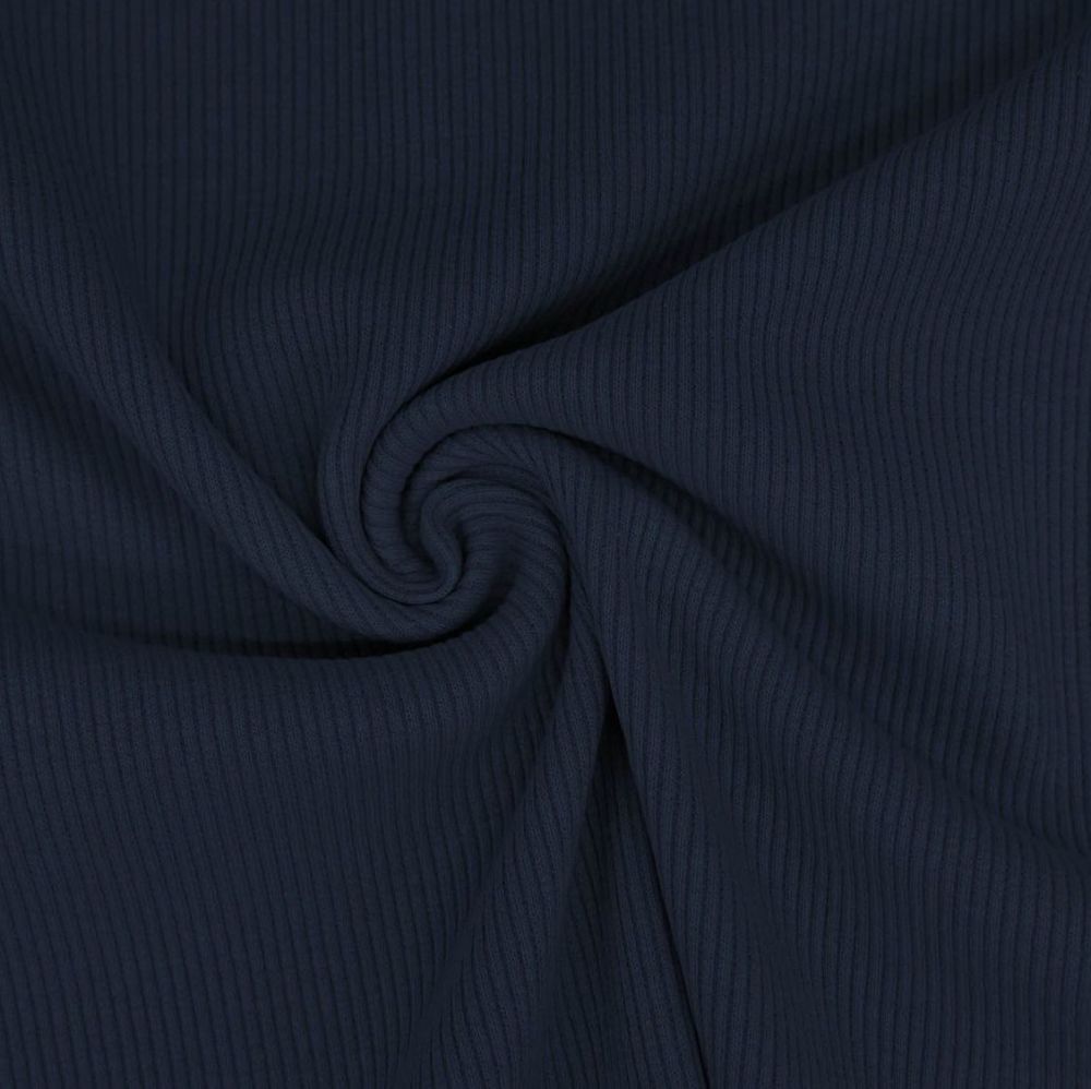 Ribbed Cotton Jersey Navy