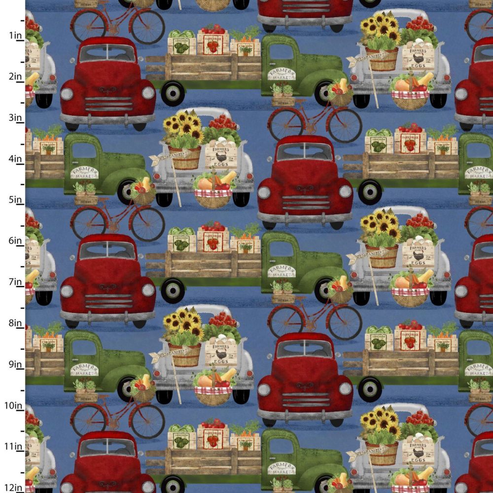 3 Wishes Cotton Fabric Locally Grown Veggie Delivery