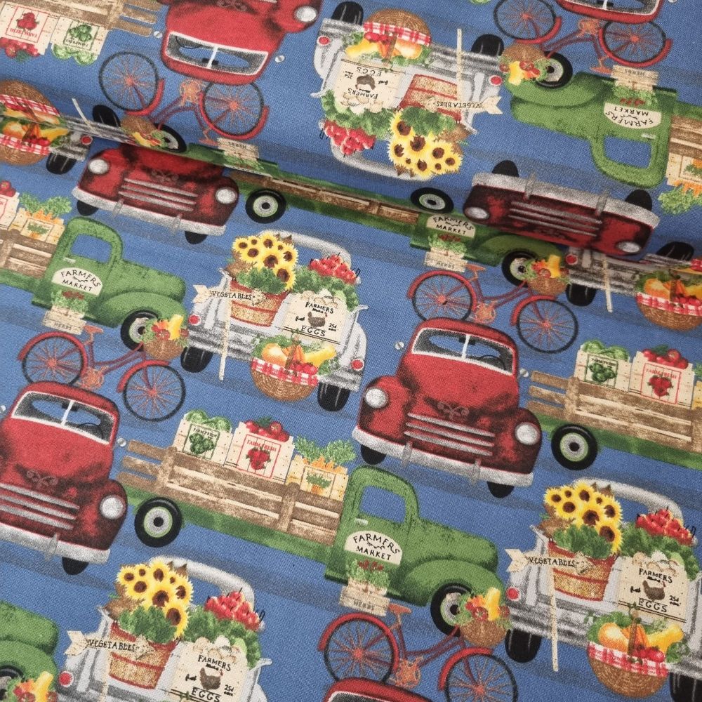 3 Wishes Cotton Fabric Locally Grown Veggie Delivery