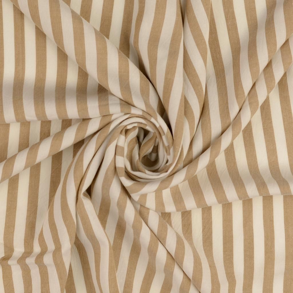 Striped Viscose Fabric Sand