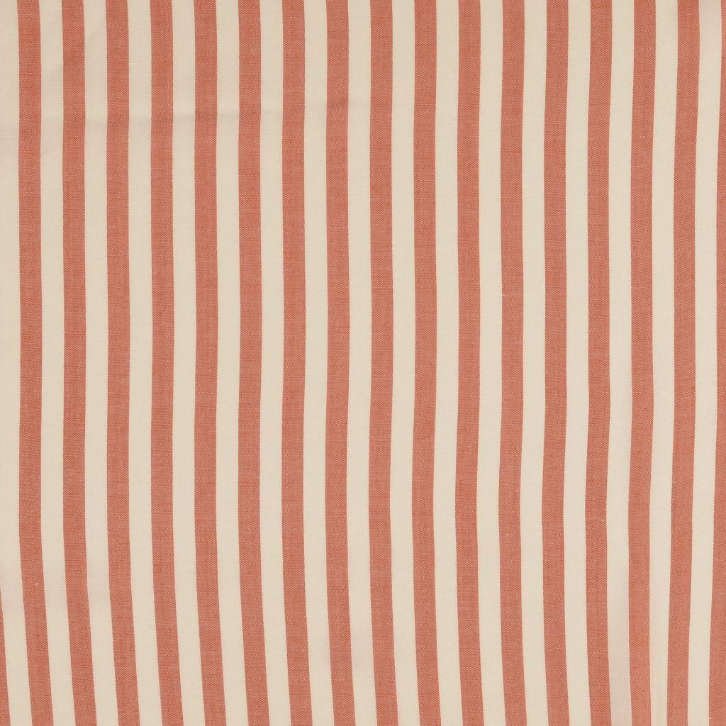 Striped Viscose Fabric Terracotta