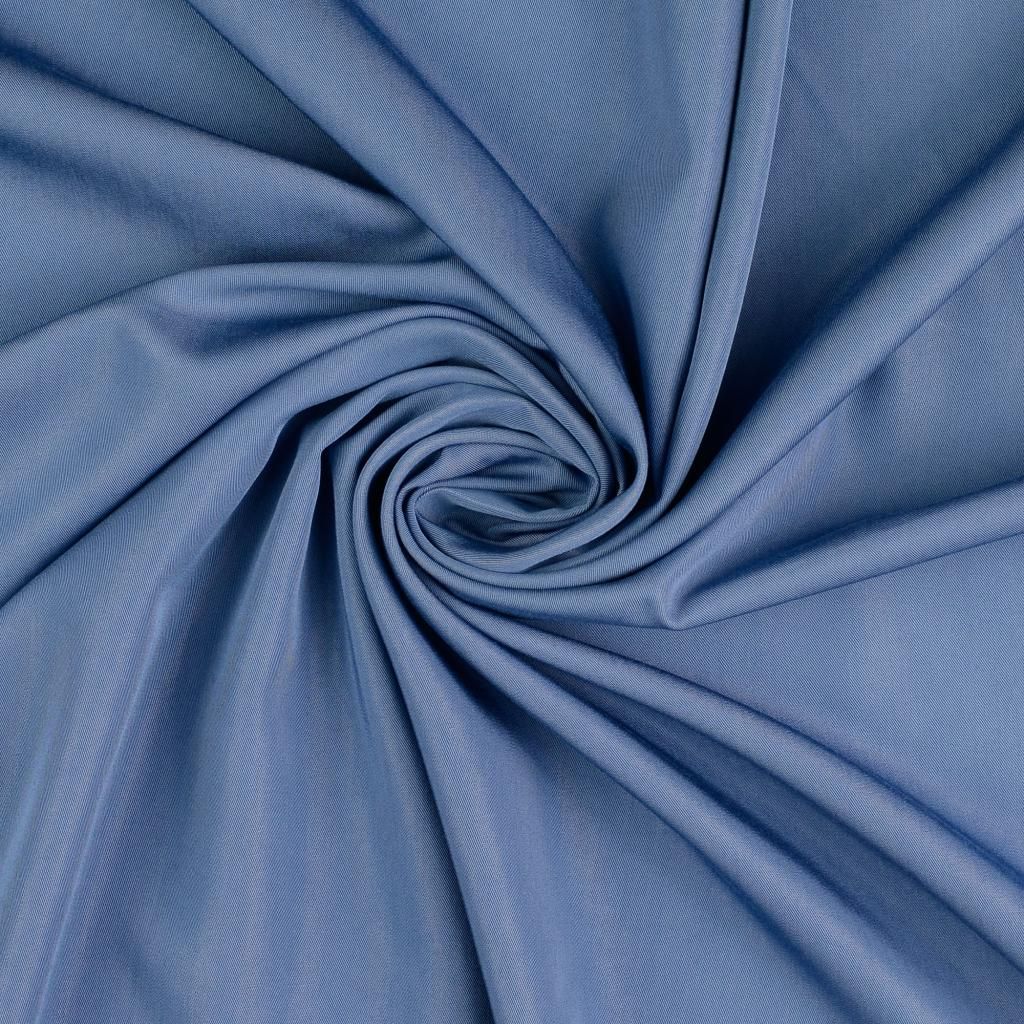 Stretch Viscose Fabric Denim Blue