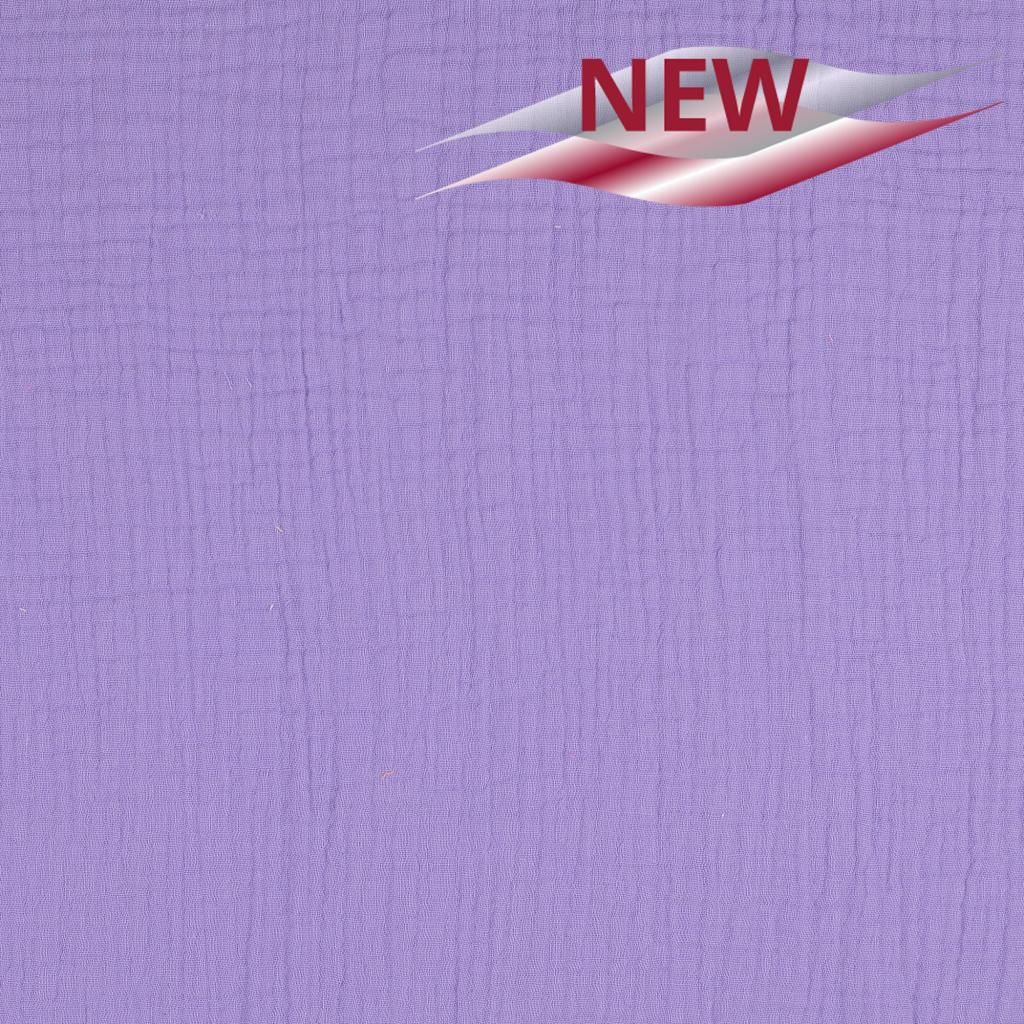 Plain Double Gauze Fabric Lilac 5024