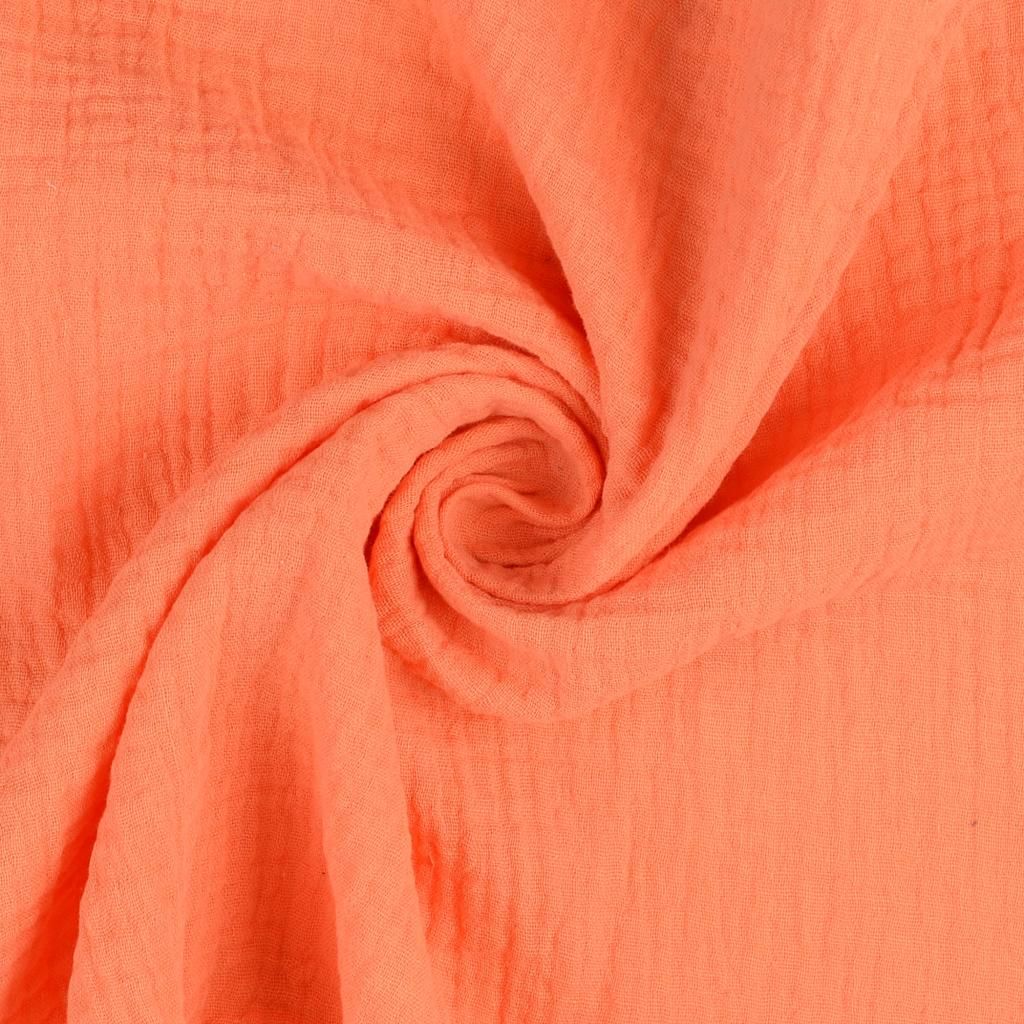 Plain Double Gauze Fabric Peach