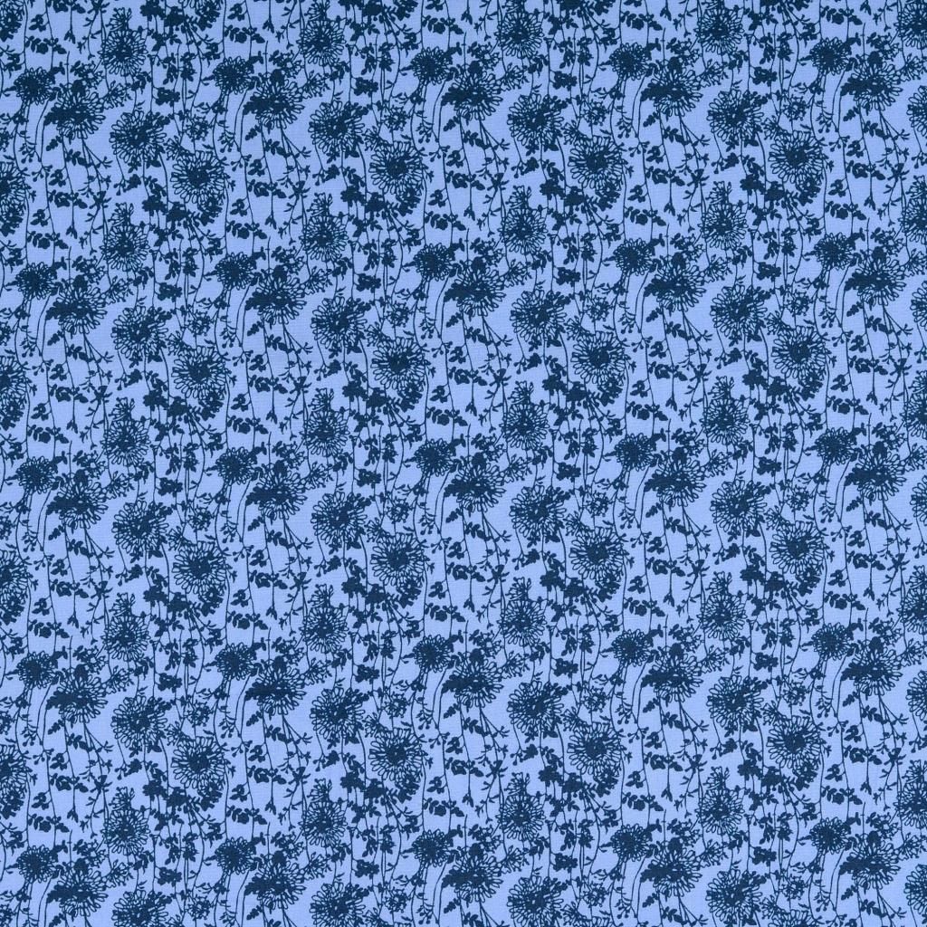 Cotton Fabric Dandelion Blue